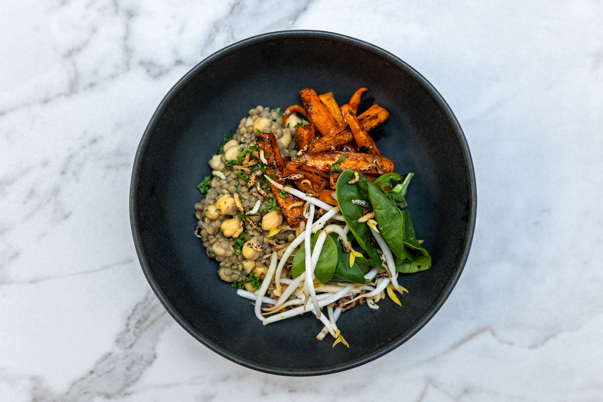 Harissa Roasted Carrot Bowl with Lentils