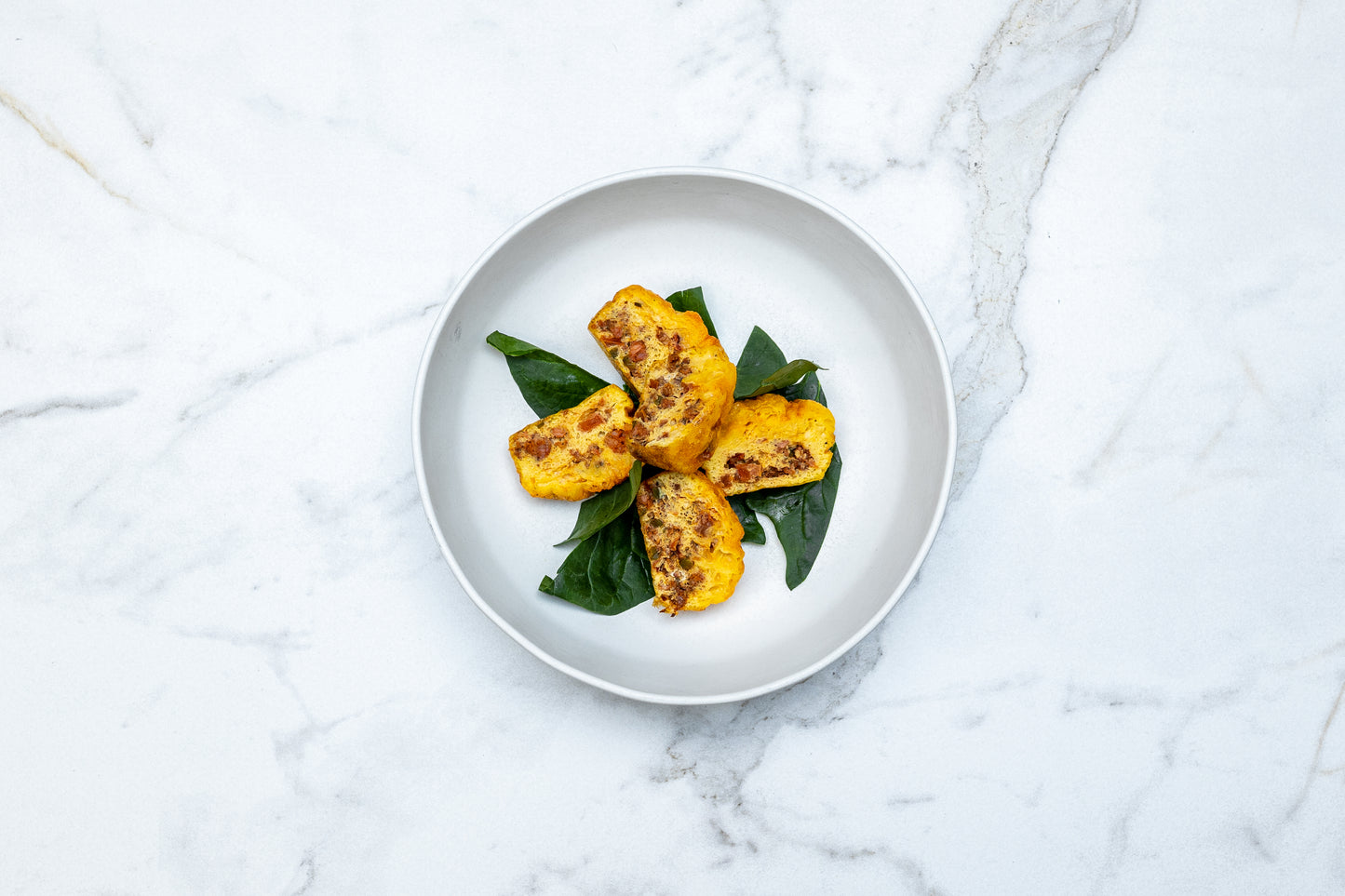 Bites de Quiche con Tocino