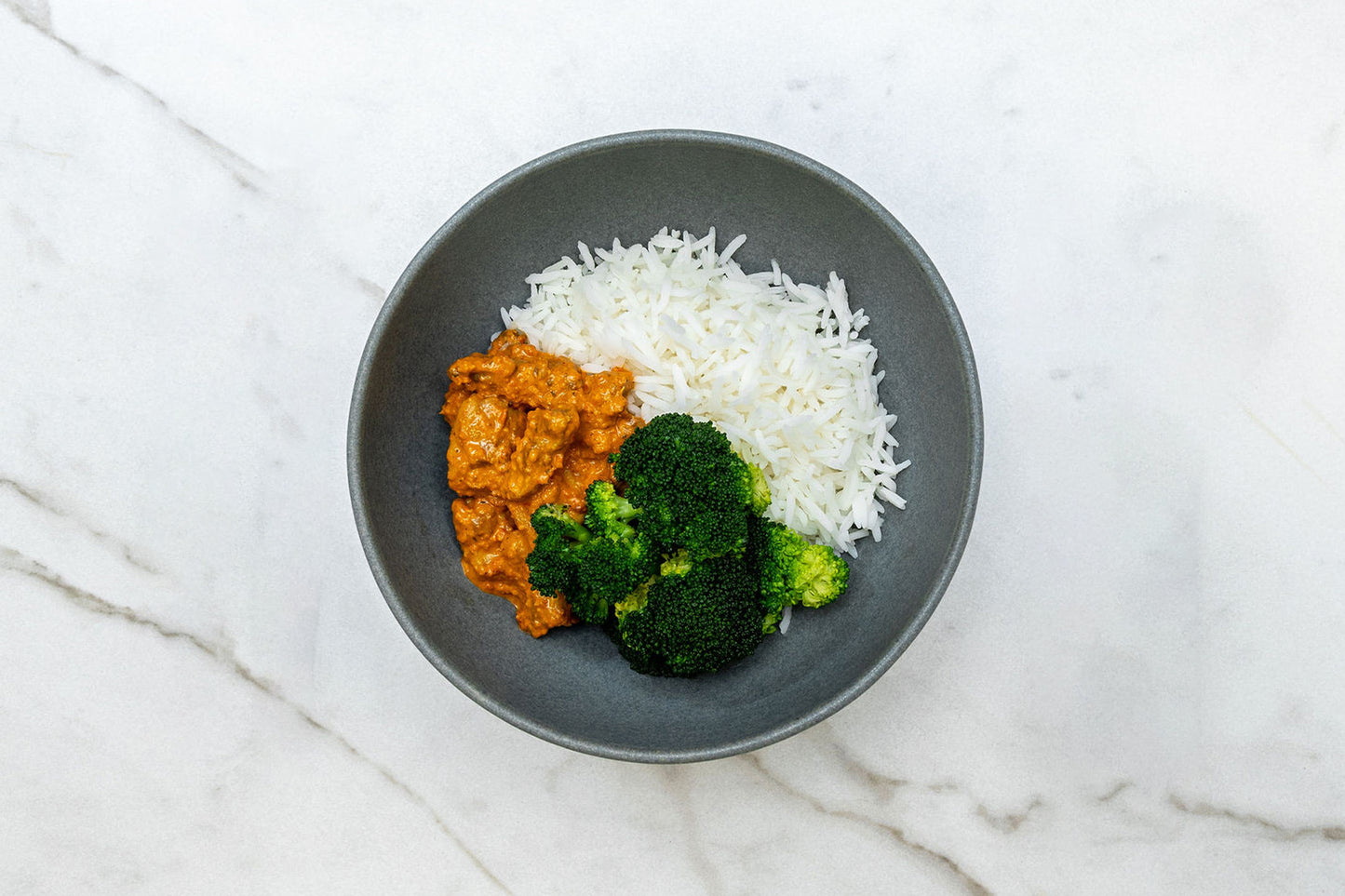 Pollo a la Mantequilla con Arroz Basmati y Brócoli