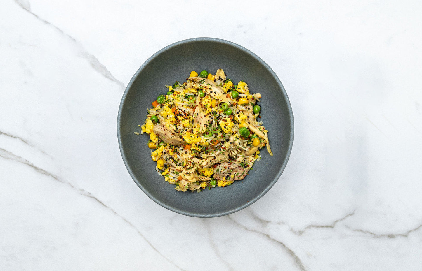 Chicken Fried Rice with Green Leaf Salad