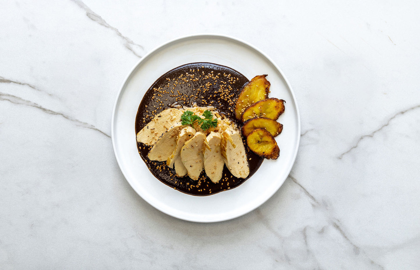 Mole de Pollo con Arroz Mexicano