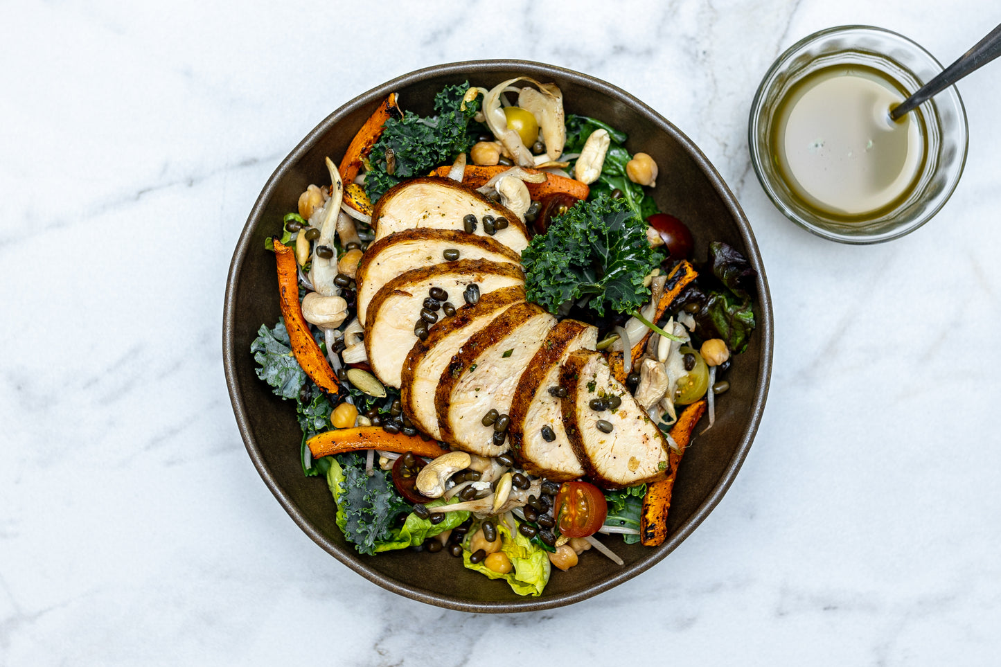 Harvest Salad with Honey Mustard Dressing - Chicken
