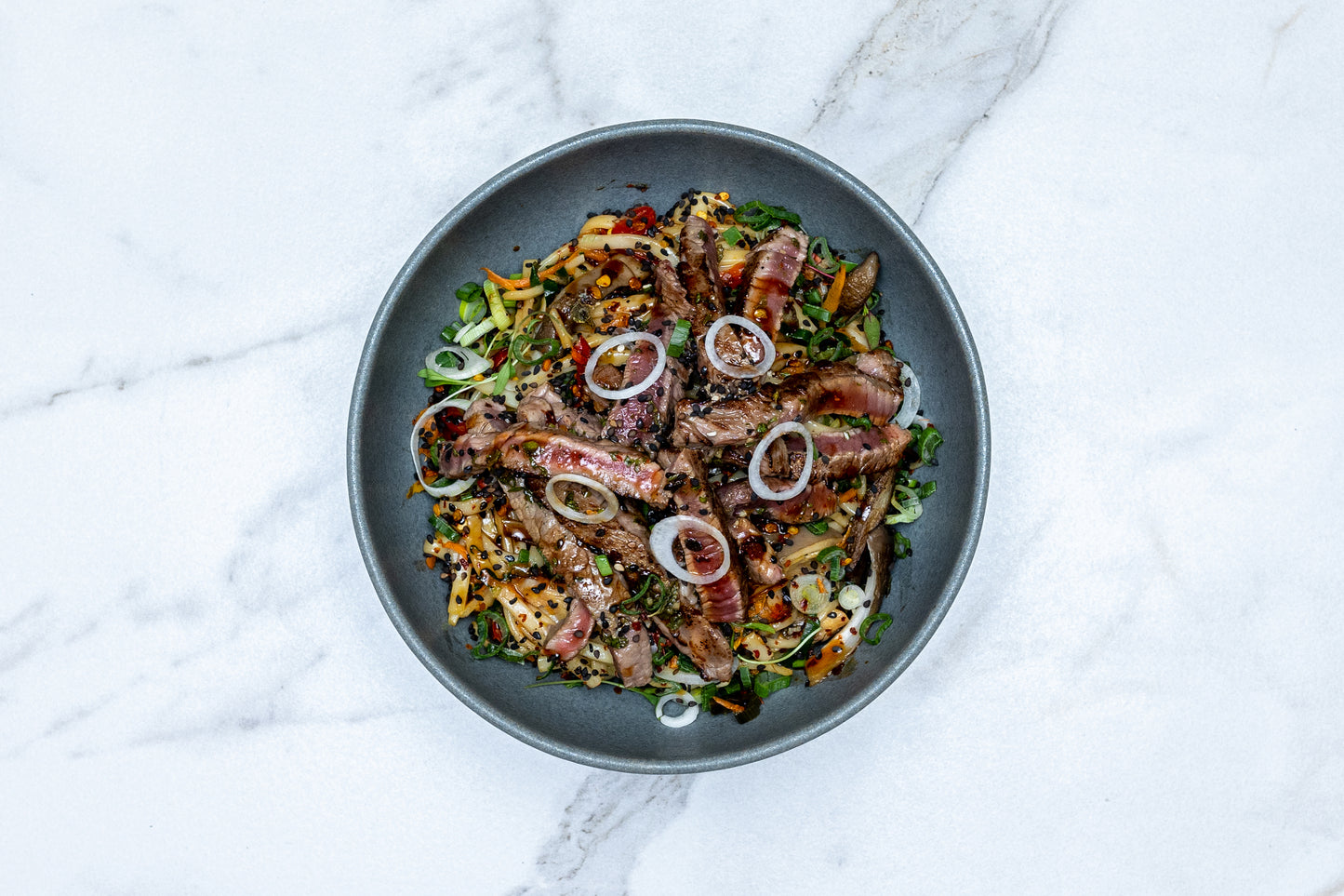 Teriyaki Beef with Mixed Veggie Noodles