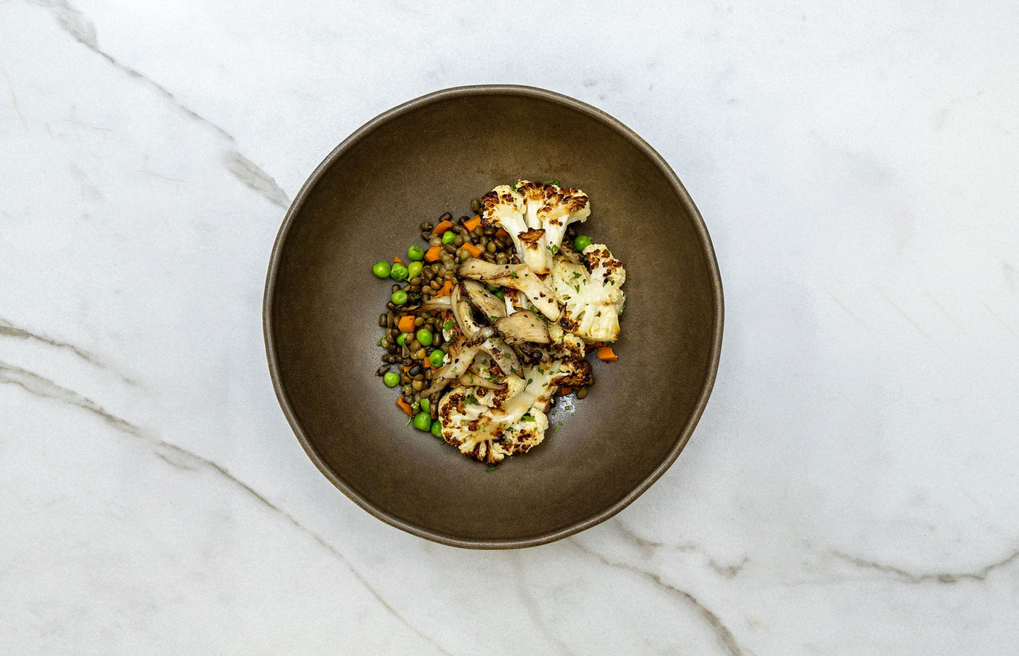 Roasted Cauliflower and Lentil Stew (Vegan)